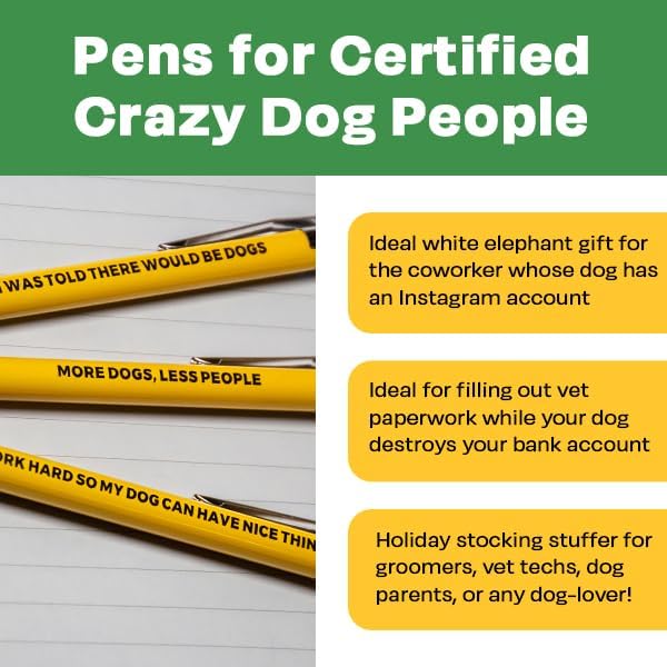 3pc Dog People Pen Set - Image 3