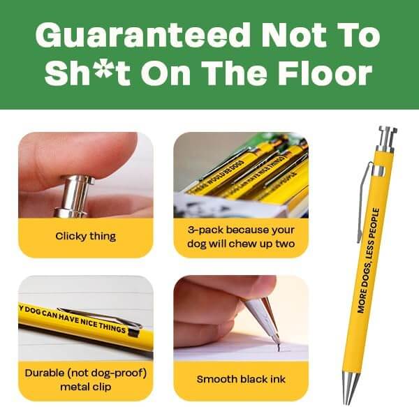 3pc Dog People Pen Set - Image 5
