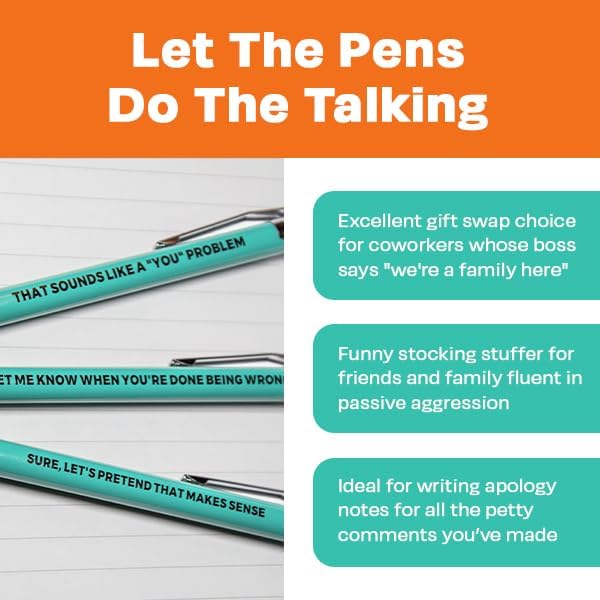 3pc Passive Aggressive Pen Set - Image 3