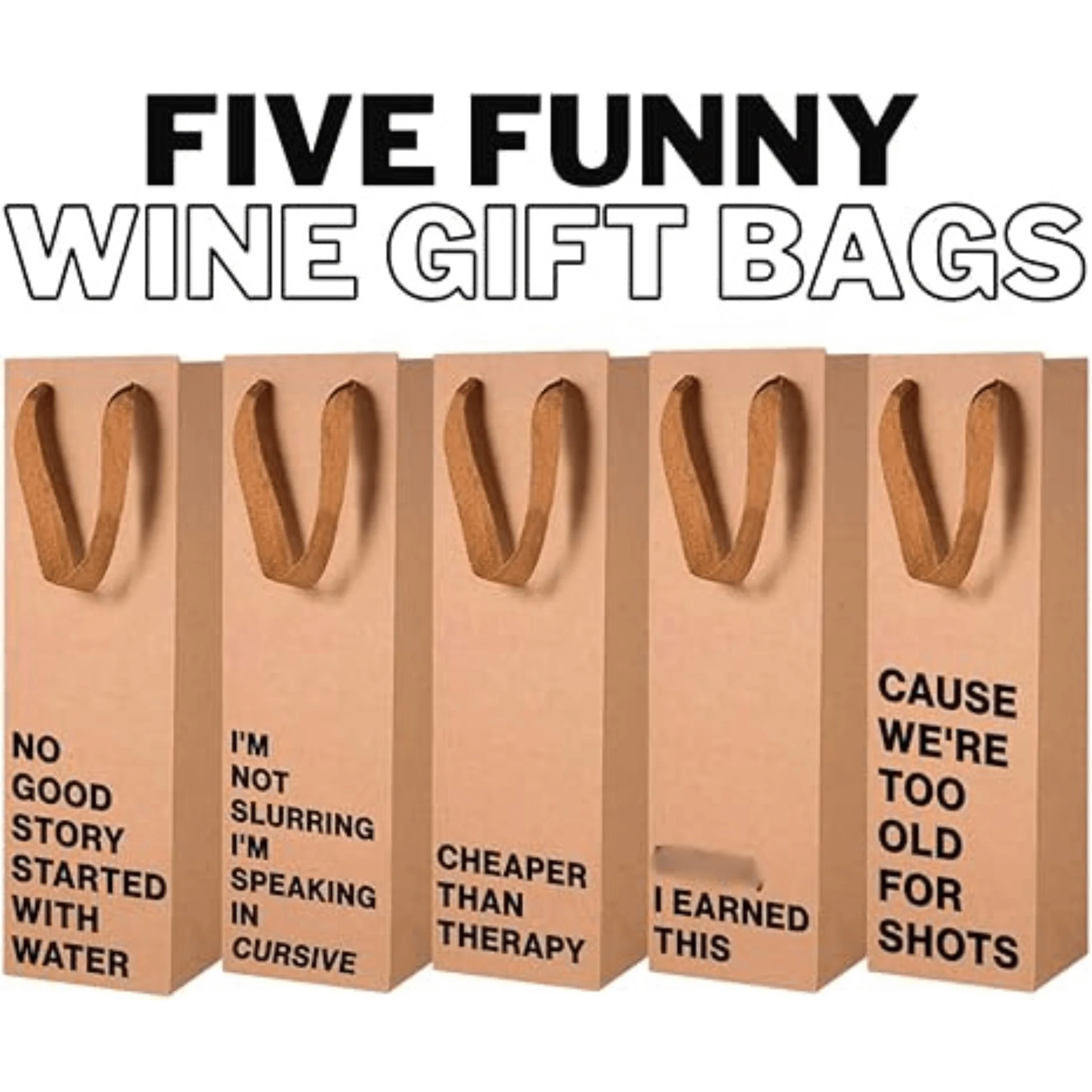 5-Piece Wine Gift Bag Set (#2) - Image 5