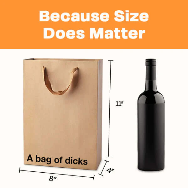 "A bag of dicks" Funny Profanity Gift Bag - Image 2