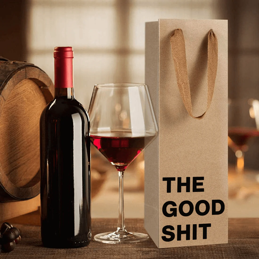 "The good shit" Wine Gift Bag - Image 4