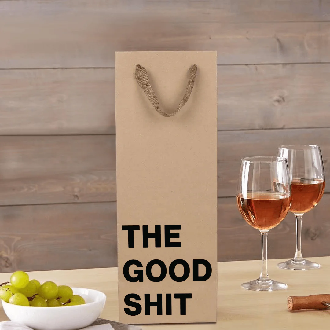 "The good shit" Wine Gift Bag - Image 5