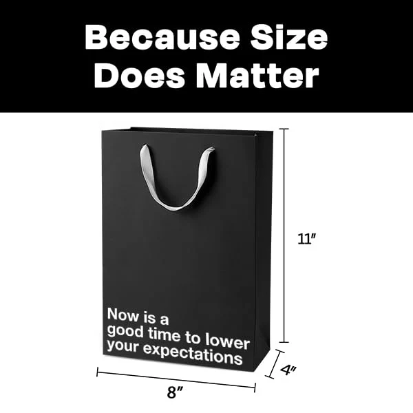 Black Funny Gift Bag Set #1 - Image 5