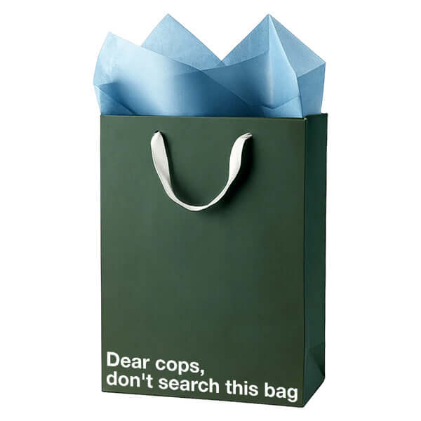 "Dear cops, don't search this bag" Funny Stoner Gift Bag - Image 6