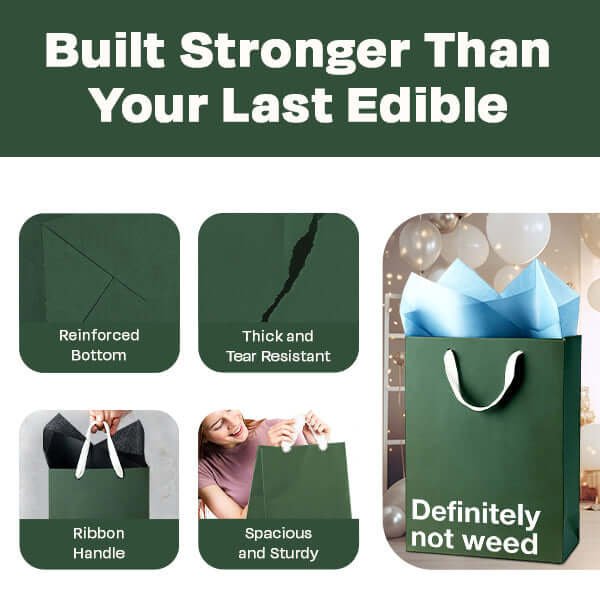 "Definitely not weed" Funny Stoner Gift Bag - Image 3