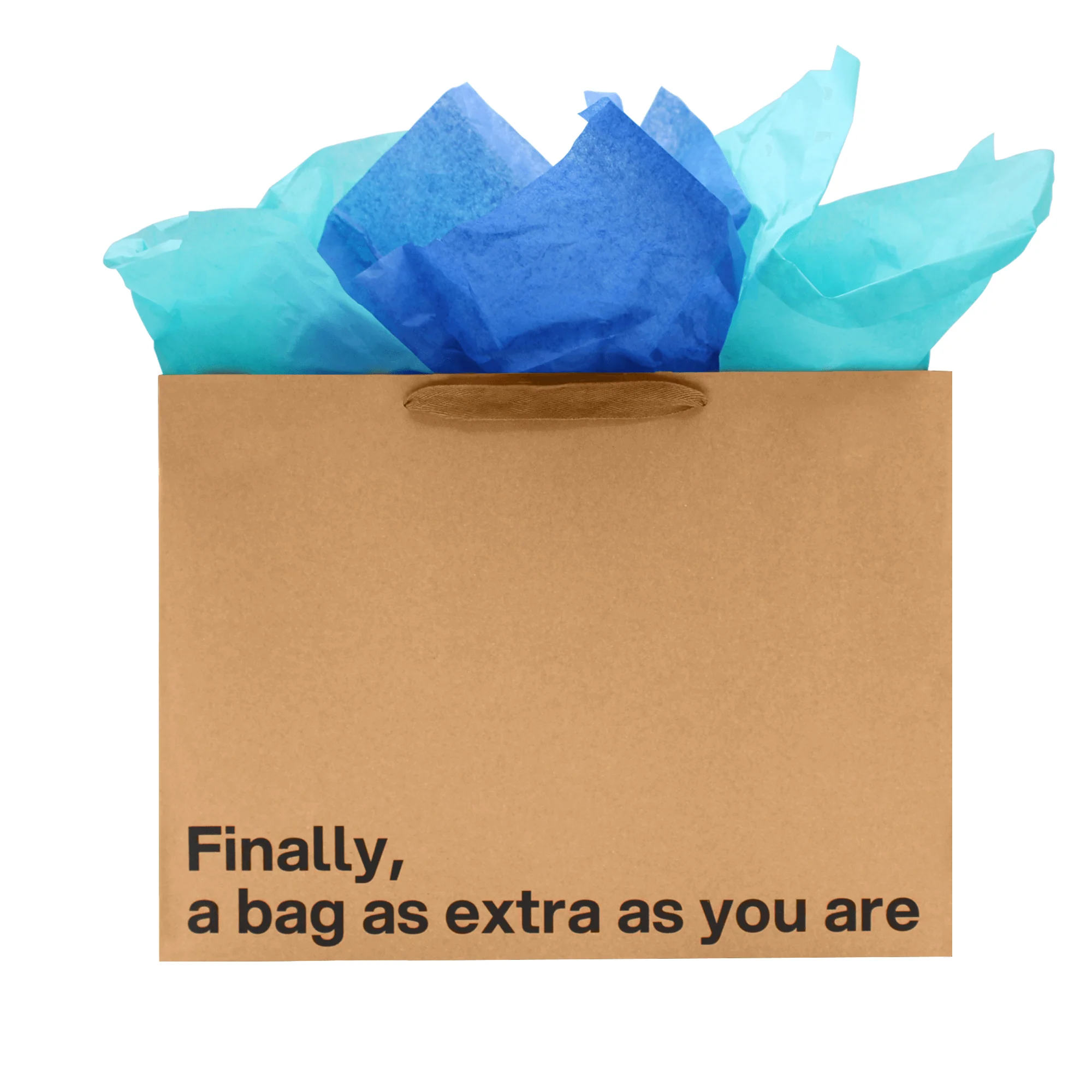 "Finally a bag as extra as you are" Large Gift Bag - Image 6