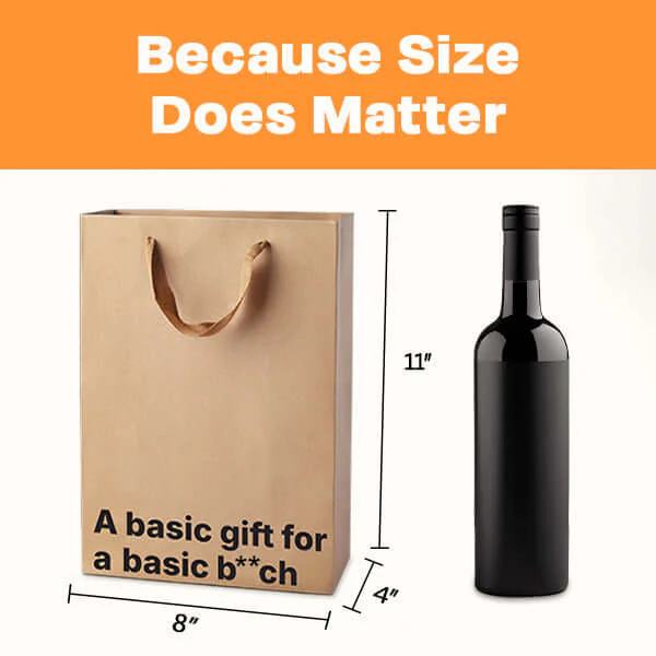 "A basic gift for a basic bitch" Gift Bag - Image 2