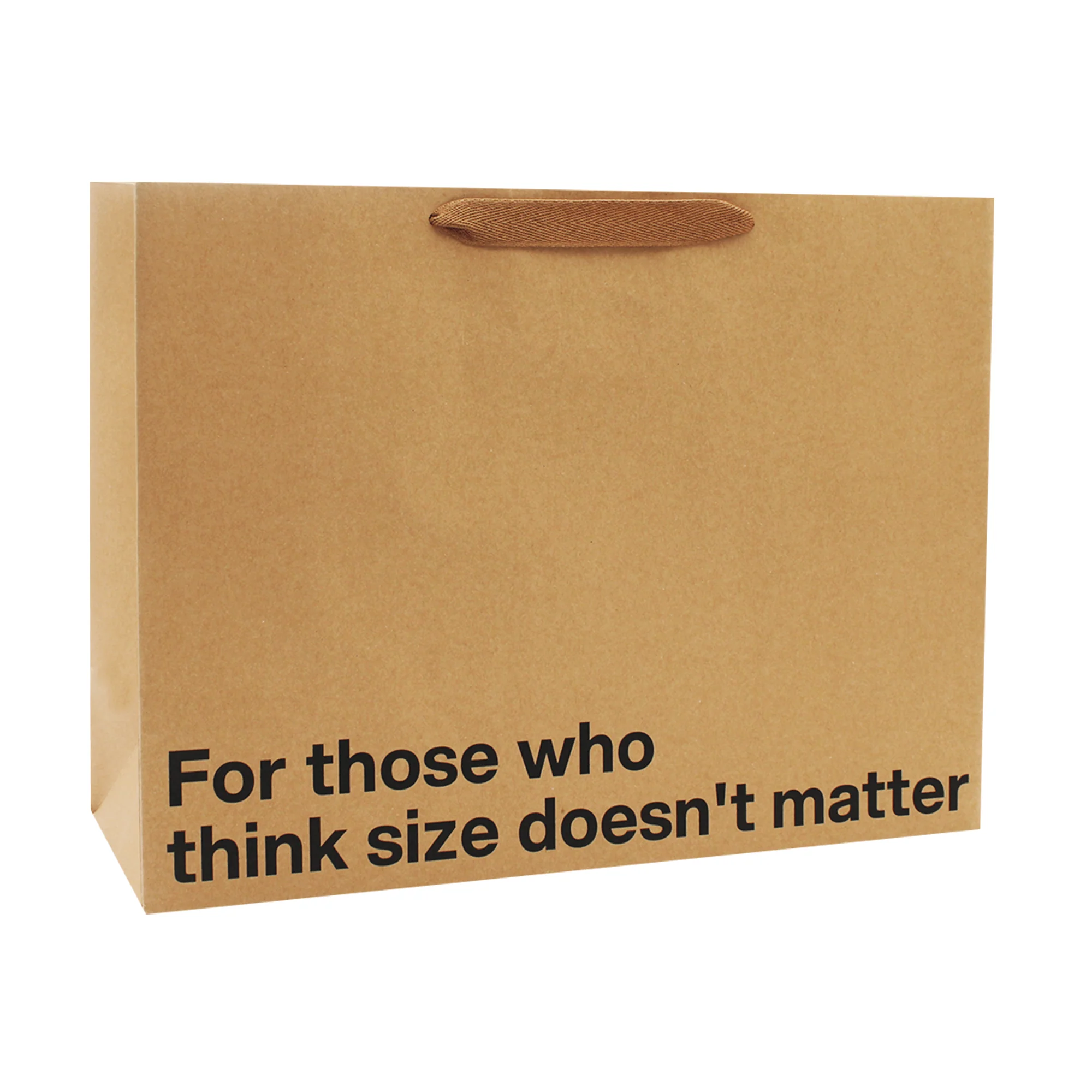 "For those who think size doesn't matter" Large Gift Bag - Image 7