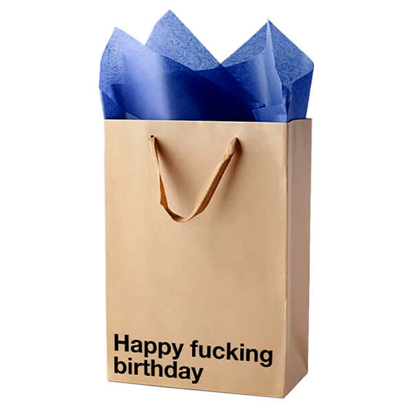 "Happy fucking birthday" Funny Profanity Gift Bag - Image 6