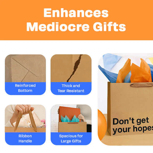 "Don't Get Your Hopes Up" Large Gift Bag - Image 4