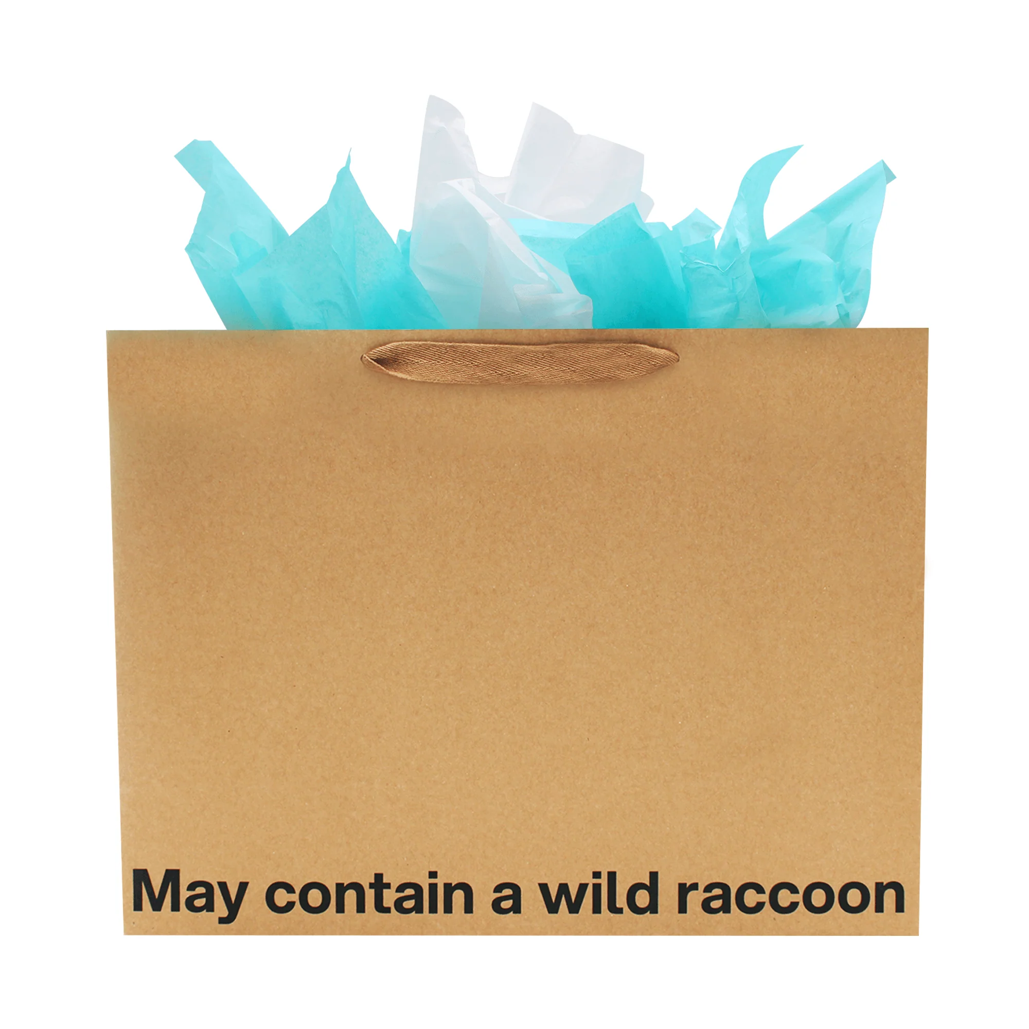 "May Contain a Wild Racoon" Large Gift Bag - Image 6
