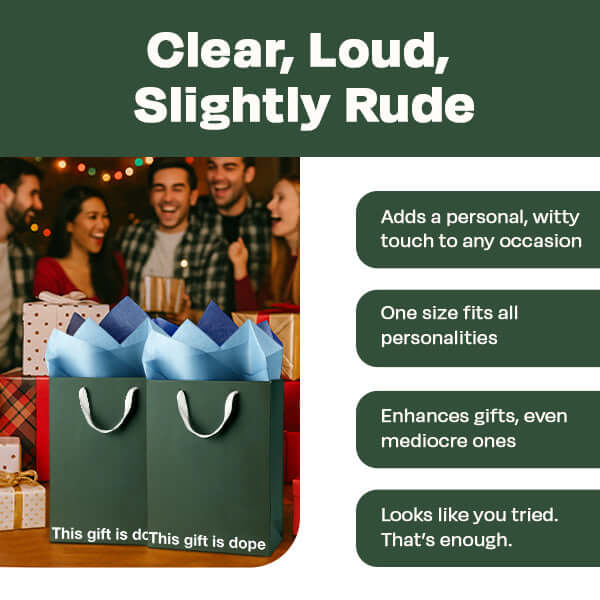 "This gift is dope" Funny Stoner Gift Bag - Image 4