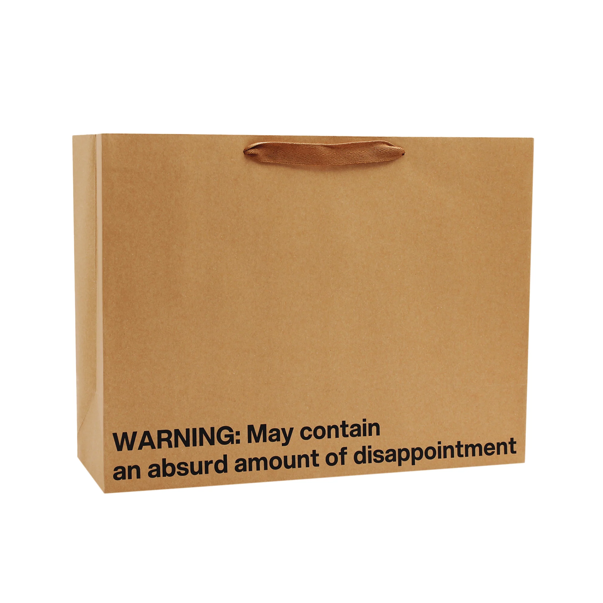 "Warning: May contain an absurd amount of disappointment" Large Gift Bag - Image 6