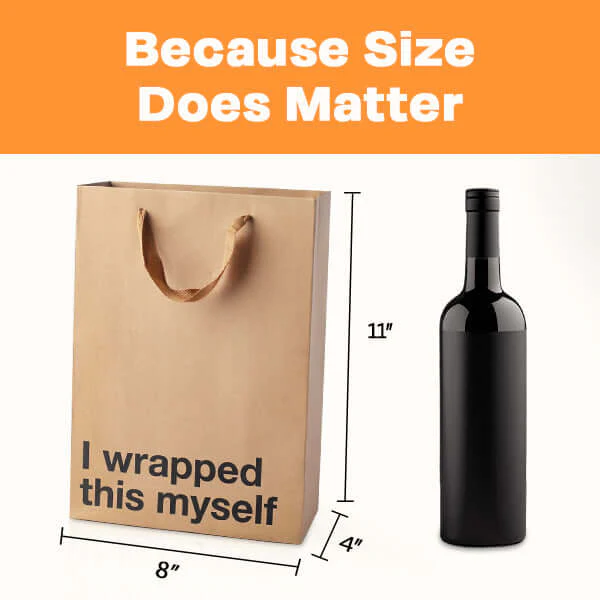 "Wrapped this myself" Gift Bag - Image 3