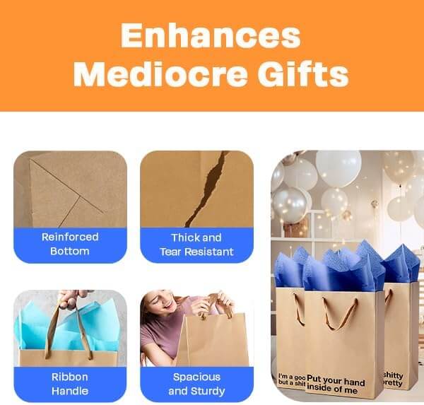 Funny Profanity Gift Bag Set - 5pc - Image 4
