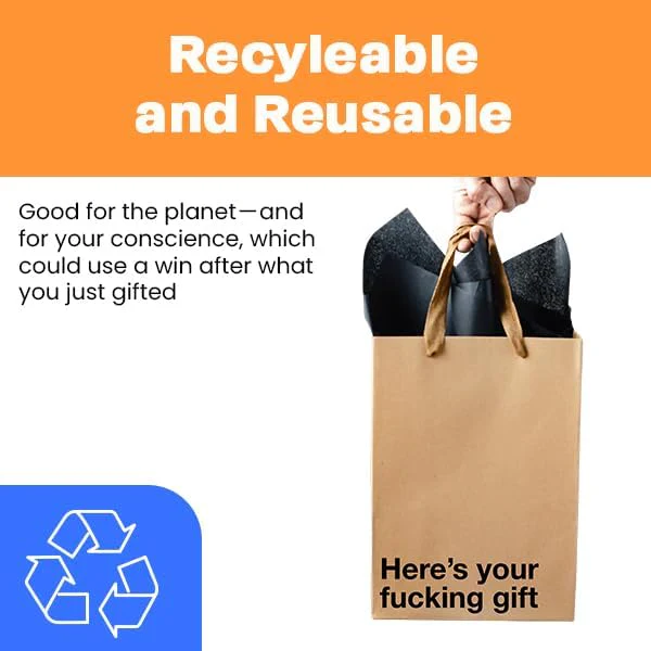 Funny Profanity Gift Bag Set - 5pc - Image 6
