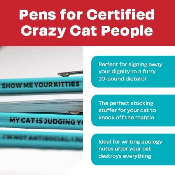 3pc Cat People Pen Set - Image 3