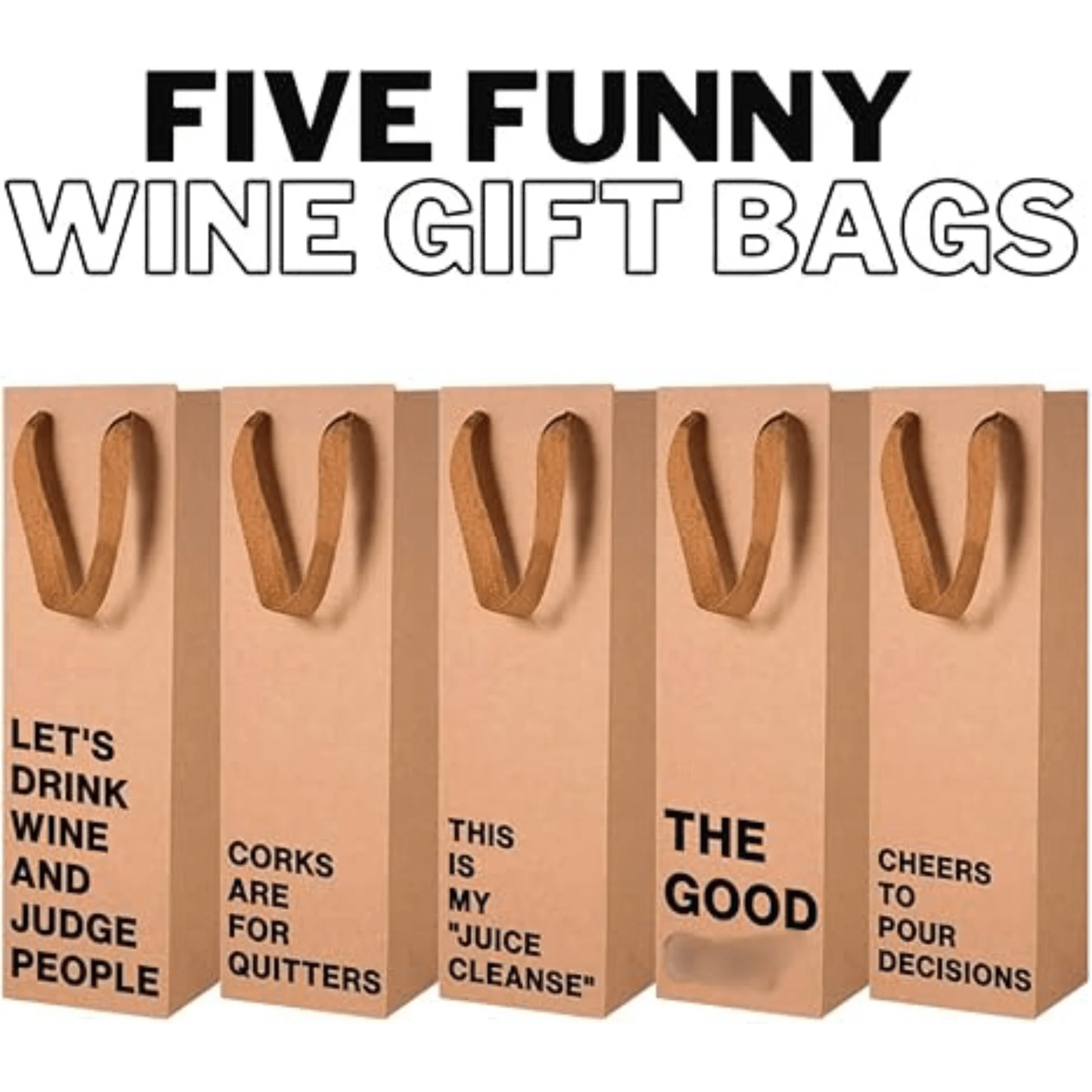 5-Piece Wine Gift Bag Set (#1) - Image 4