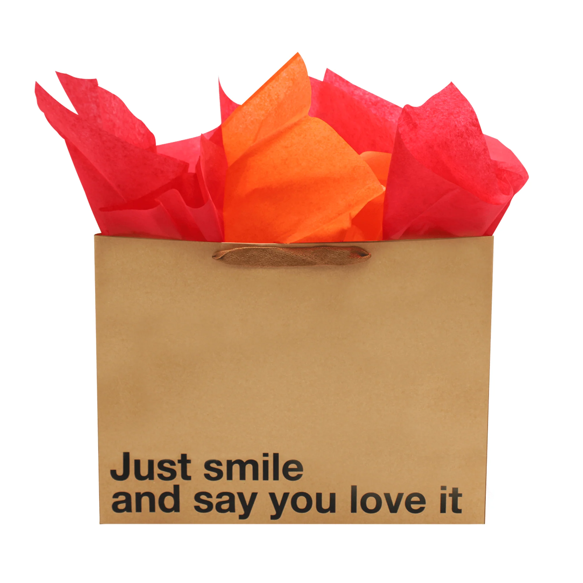 "Just Smile & Say You Love it" Large Gift Bag - Image 6