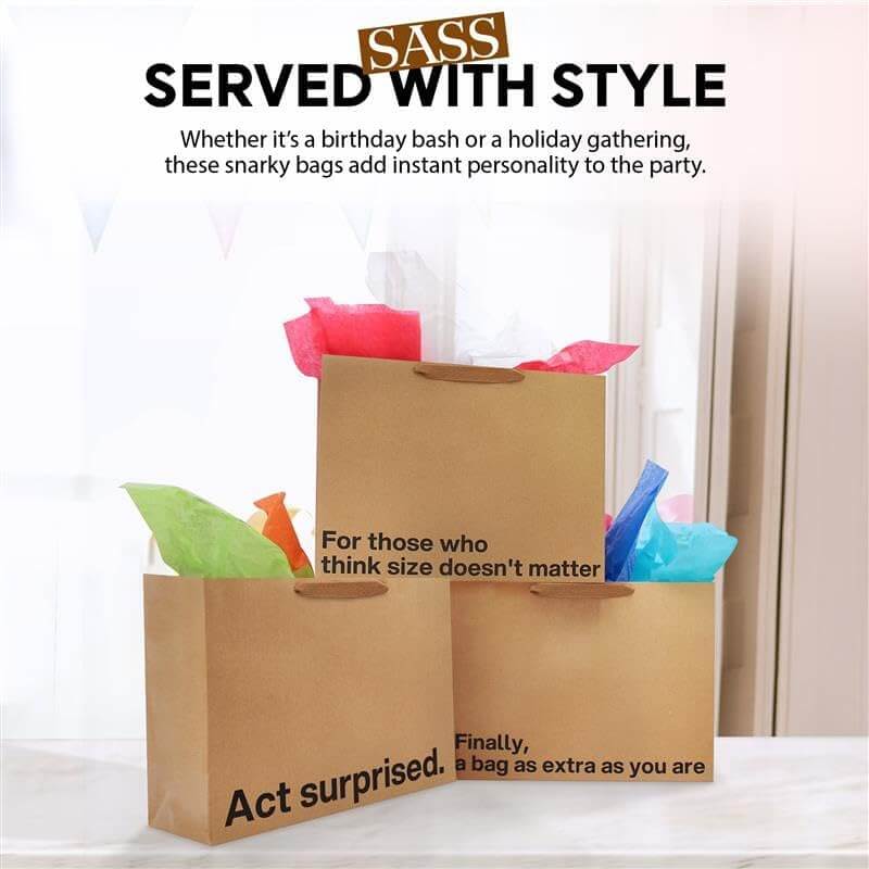 Large Funny Gift Bag Set #2 - Image 5