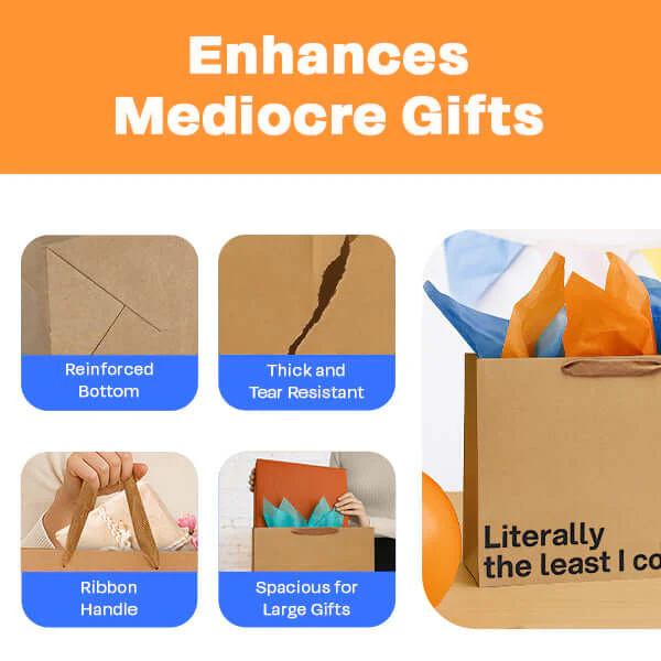 "Literally the Least I Could Do" Large Gift Bag - Image 4