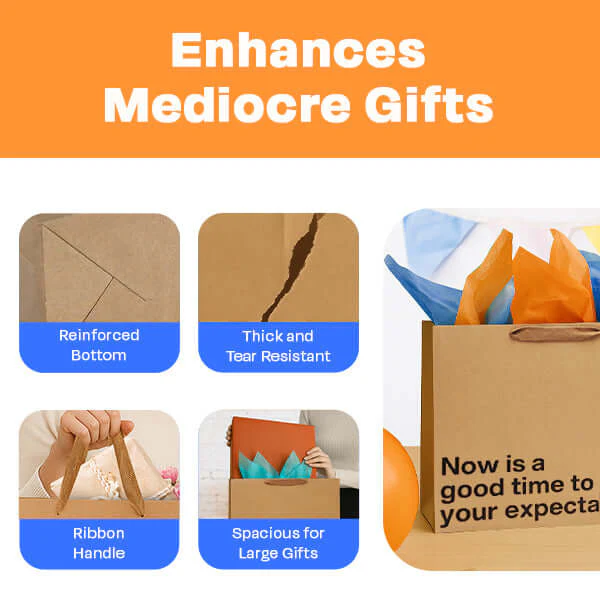 "Now Is A Good Time To Lower Your Expectations" Large Gift Bag - Image 3