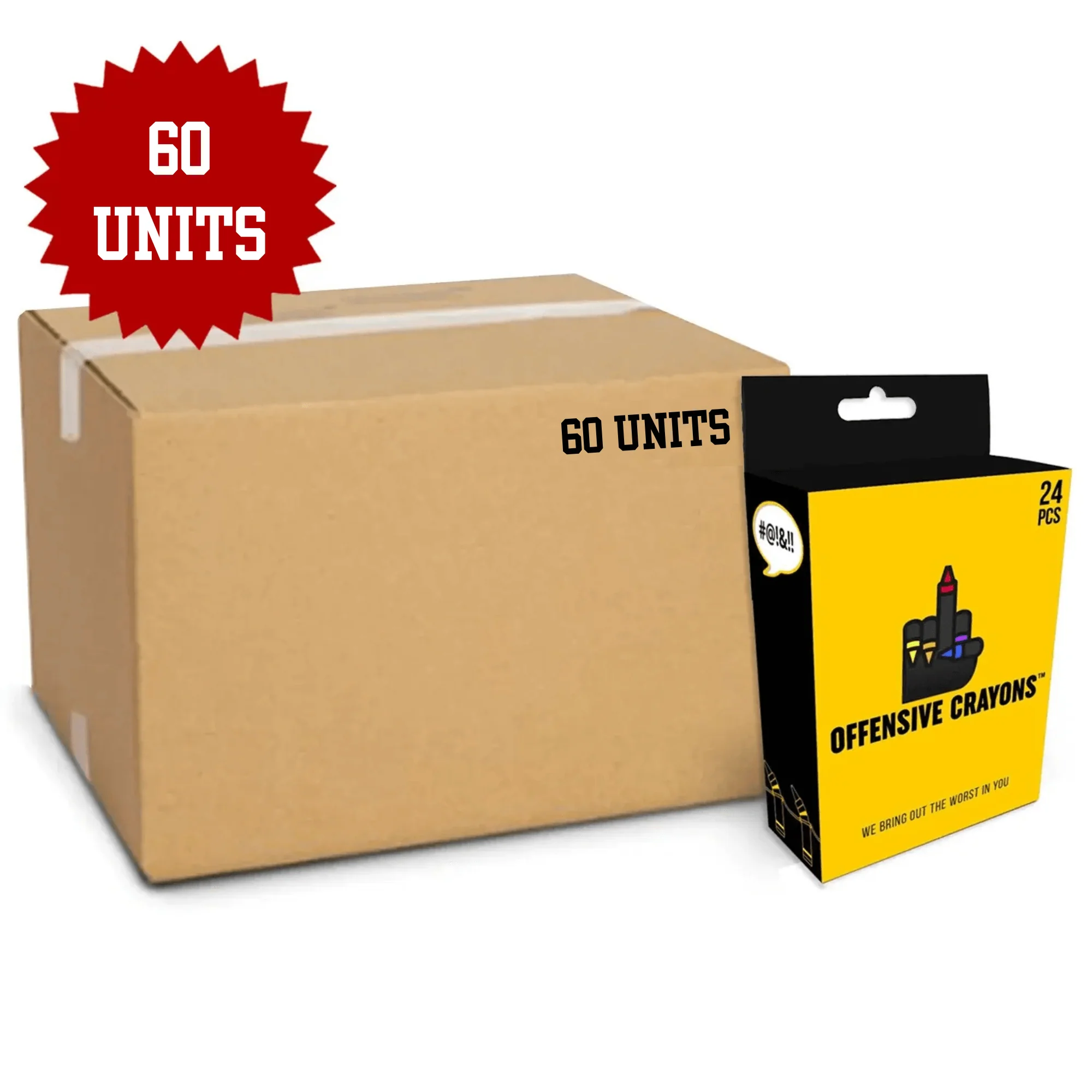 Offensive Crayons, 60 pc case
