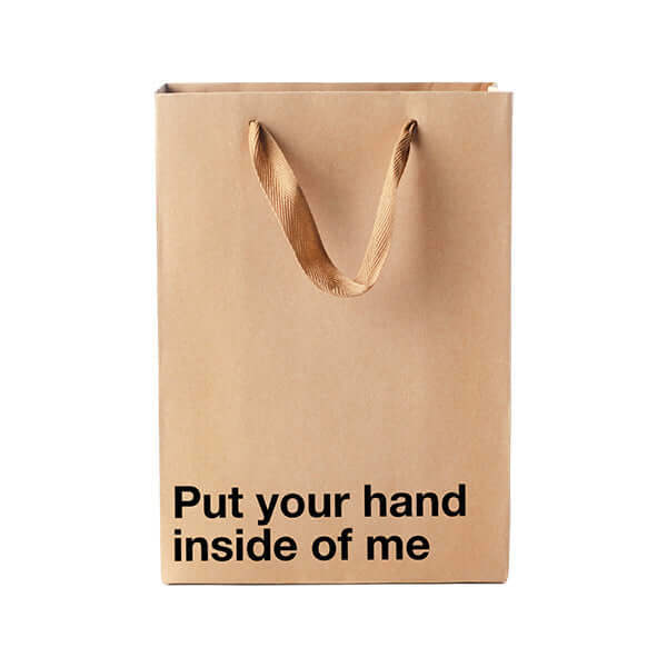"Put your hand inside of me" Funny Profanity Gift Bag