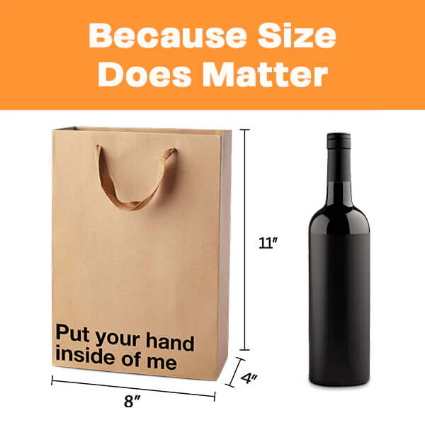 "Put your hand inside of me" Funny Profanity Gift Bag - Image 2