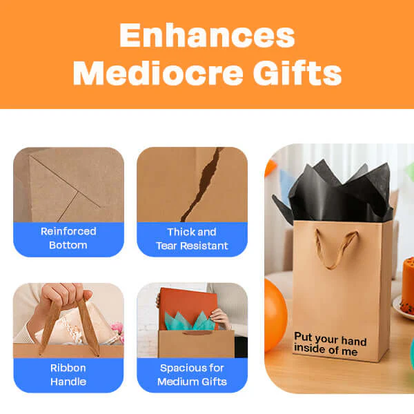 "Put your hand inside of me" Funny Profanity Gift Bag - Image 3