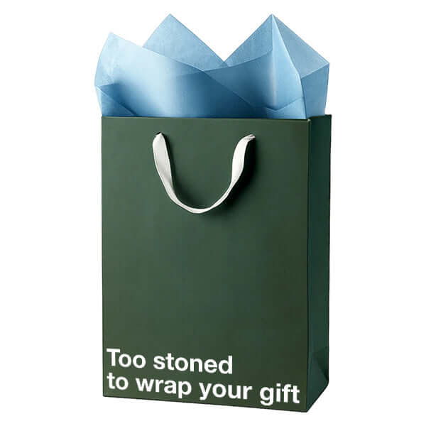 "Too stoned to wrap your gift" Funny Stoner Gift Bag - Image 6